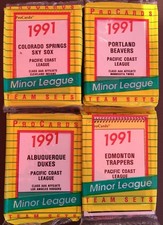 1991 ProCards ALBUQUERQUE DUKES-Dodgers Minor League UNOPENED Team Set  B2018718