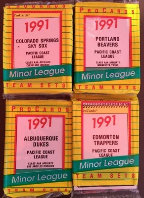1991 ProCards ALBUQUERQUE DUKES-Dodgers Minor League UNOPENED Team Set  B2018718 - Image 1 of 4