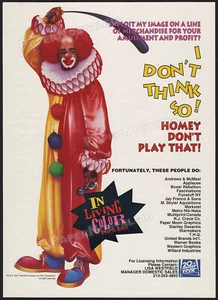 🔥 IN LIVING COLOR - Original 1991 Trade AD promo / poster _ Homey D. Clown - Picture 1 of 1