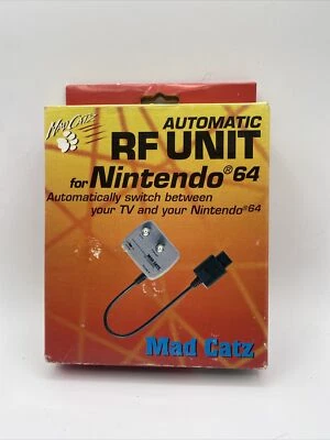 Mad Catz Auto RF Adapter Switch SNES N64 GameCube PS1 PS2 Xbox-TESTED & WORKS - Image 1 of 3