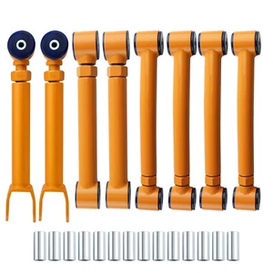 8 Pezzi Regolabile Set Completo For Jeep Wrangler TJ 1997-06 Bracci Di Controllo - Picture 1 of 12