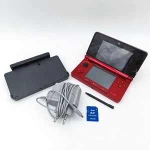 Nintendo 3DS Rosso Console Originale con Accessori - In Garanzia Molto Buono - Imagen 1 de 10