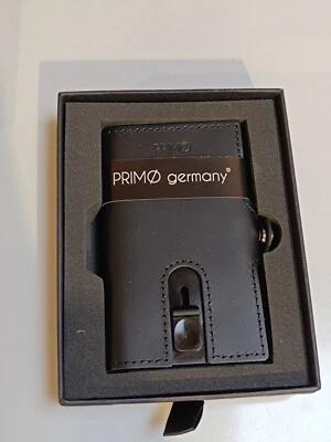 PRIMØ germany Mini Geldbörse Smart wallet mit Münzfach schwarz (10.5x6.5x1.5cm) - Bild 1 von 4