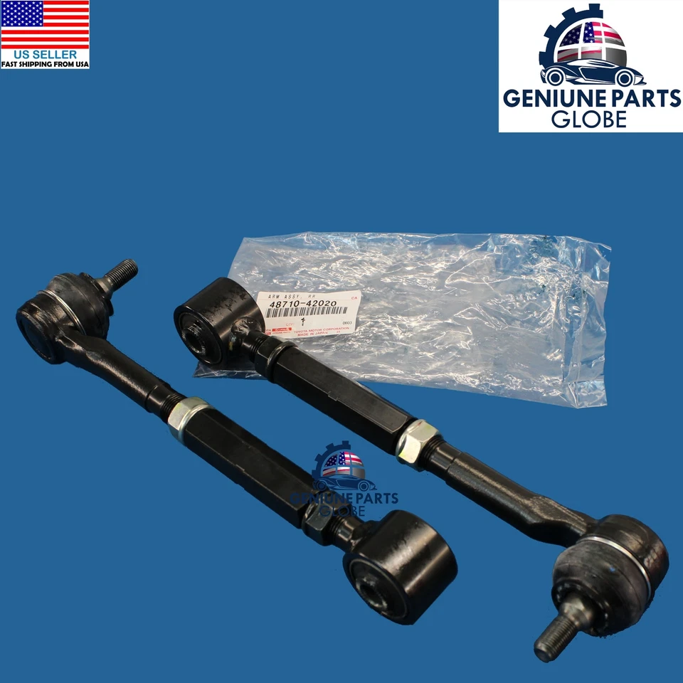 JUEGO DE BRAZO DE ASISTENCIA LATERAL CONTROL TRASERO SUPERIOR TRASERO ORIGINAL OEM TOYOTA 06-10 RAV4 X 2 Foto 1 de 1