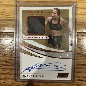 Amanda Nunes 2021 UFC Immaculate Collection Patch Auto Signature /25 - Picture 1 of 4