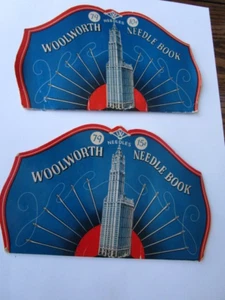 Lote 1 de dos libros vintage de agujas Woolworth publicidad coleccionable rascacielos de Nueva York - Imagen 1 de 8
