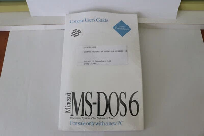 Retro Compaq Microsoft MS-DOS 6.0 Upgrade Kit New Old Stock Factory Sealed NOS - Image 1 of 2