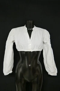 Gr.36 Dirndlbluse weiß Bluse für Dirndl Chiemseer Baumwolle schlicht B11020 - Bild 1 von 4