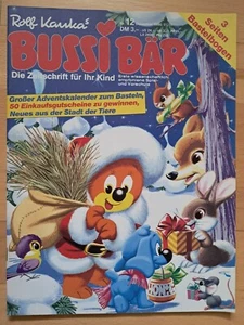 Oso Rolf Kauka ́s Bussi n.º 12 de 1986 con hoja de manualidades calendario de adviento - EXCELENTE Z0 - Imagen 1 de 4