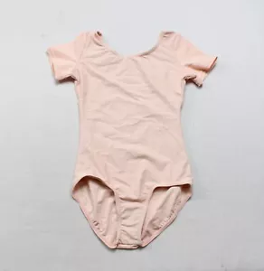 Theatricals Girl's Discount Dance Short Sleeve Leotard NC3 Ballet Pink Large NWT - Picture 1 of 3