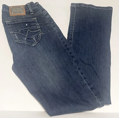 VO Women's Blue Denim Jeans With Beads USA - Image 1 of 4