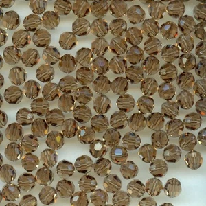 5000 8 LT ** 6 RUNDE Kristallperlen von Swarovski 8mm LIGHT SMOKED TOPAZ - Bild 1 von 3