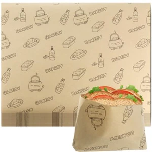 50 Pcs Sandwich Wrapping Paper Deli Wraps Waterproof Oil-proof Picnic Basket ... - Picture 1 of 6