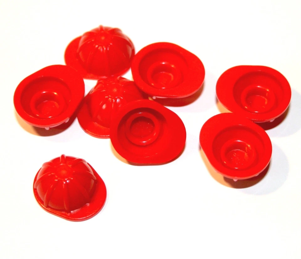8x LEGO® Bauarbeiter Helm 3833 NEU rot - Bild 1 von 1