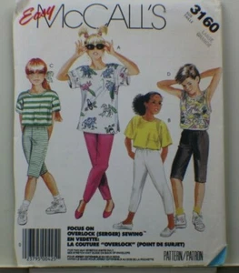 McCall's Patrón 3160 sin cortar en tamaño grande (12-14) - Excelente Aprende a Coser - Imagen 1 de 2