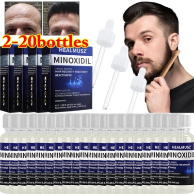 HEALMUSZ Extras Strength Mens Regrowth Treatment Regain Hair Growth Solution 2-20 Months
