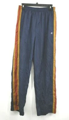 Pantalones para correr Starter Youth azul marino elásticos y con cordón cintura bolsillos 26x30 Foto 1 de 4