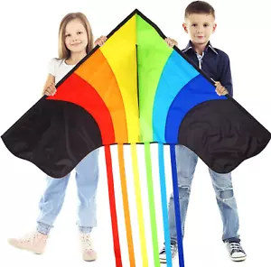Original Rainbow Kite For Children And Adults - Very Easy To Fly Kite - Family - - Picture 1 of 9