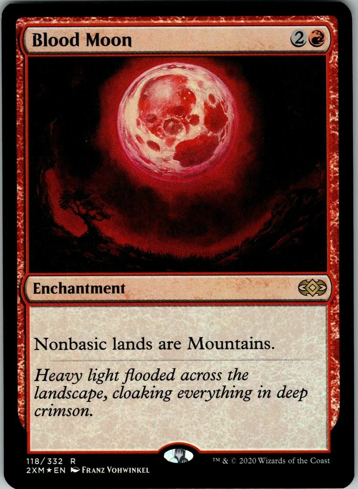 MTG NM FOIL - Blood Moon 118/332 - Double Masters - Rare - Image 1 of 1