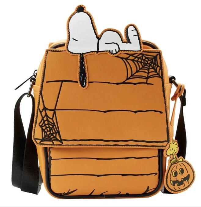 Official Peanuts Great Pumpkin Snoopy Crossbody Faux Leather Adjustable Strap