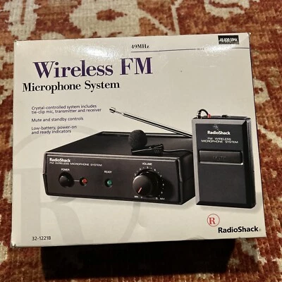 RADIO SHACK  FM wireless microphone system 32-1221B; 49.830 MHz - Image 1 of 4