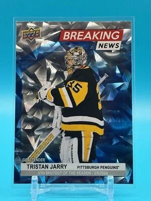 2024-25 Upper Deck Breaking News Tristan Jarry #BN-7 Pittsburgh Penguins - Image 1 of 2