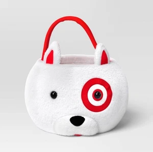 Target Bullseye Halloween Bullseye Plush Bull Terrier Dog Pail Bucket 2025 New - Picture 1 of 2