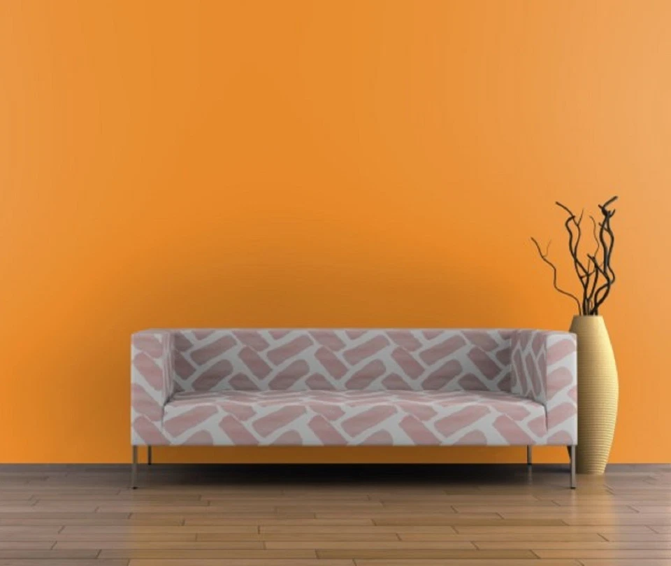 Tela de tapicería estampada en espiga acuarela melocotón rubor por yarda Foto 1 de 2