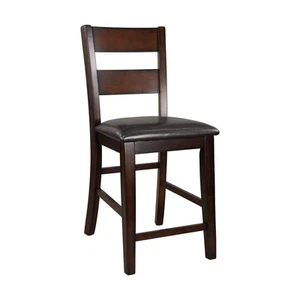 Cherry Counter Height Chairs - 2pc Set - Picture 1 of 11