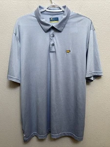 NEW Jack Nicklaus Men's L Blue Striped Polo Shirt Short Sleeve Collared NWT $72 - Picture 1 of 10