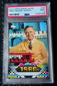 2011 Topps American Pie FRED MR Mister ROGERS Neighborhood 154 PSA 9 *Low Pop - Picture 1 of 2