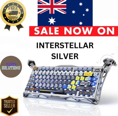 GravaStar Mercury K1 Pro 75% Wireless Mechanical Gaming Keyboard RGB Backlit - image 1 of 4