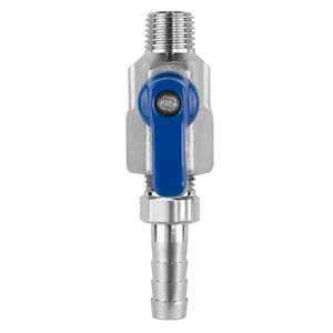LH BF13R07-1 Regulator Ball Valve with 5/16 Hose Barb outlet, Brass - Picture 1 of 3