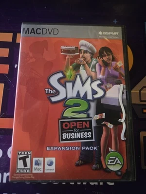 The Sims 2 Open for Business MAC DVD 2004 Expansion Pack CIB with Manual * - Image 1 of 4