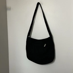 The Sak Black Crochet Woven Shoulder Bag Excellent Condition Crossbody - Picture 1 of 11