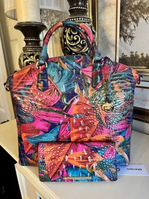 Nuevo con etiquetas Bolso de hombro y billetera Brahmin grande exuberante Duxbury Melbourne Foto 1 de 4