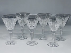 Splendido bicchiere cristallo acqua/vino rosso Waterford Glenmore alto sei da 7" vintage - Foto 1 di 18