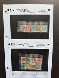 Thailand 1928 Stamp Set on APS Sale Sheet#207-14 +King Vajiravudh+13 Used Stamps - Picture 1 of 1