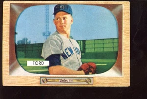 1955 Bowman Baseballkarte #59 Whitey Ford ALC New York Yankees - Bild 1 von 2