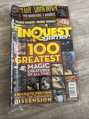 InQuest Gamer magazine #132–sealed polybag–2006–Naruto D&D Guide Magic Creatures - Image 1 of 2