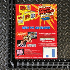 TOPPS 2005 WACKY PACKAGES ANS2 TWO-SIDED TV AD FLYER SELL SHEET ALL-NEW SERIES 2