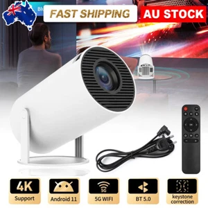 Mini Portable Android 11 5G WiFi Bluetooth 1080P HD Video Projector Home Cinema - Picture 1 of 20