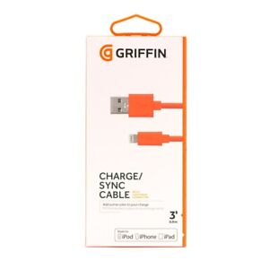 GRIFFIN 3 ft USB to Lightning Cable for iPhone, iPad and iPod - Red 