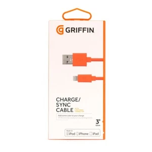 GRIFFIN 3 ft USB to Lightning Cable for iPhone, iPad and iPod - Red - Picture 1 of 2
