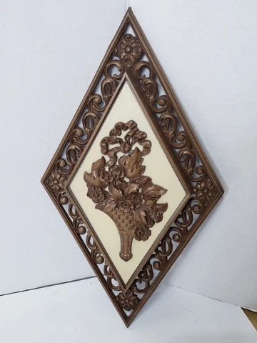 Dart Ind 4271 Diamond Shape Wall Hanging Art Retro Mid Century Plaque USA Cover