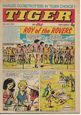  Tiger 27th July 1974 - ROY OF THE ROVERS Cover - Gordon Banks Writes - FREE P+P