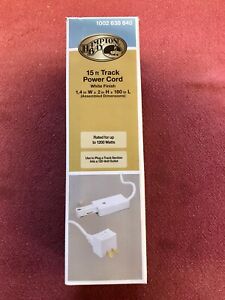 Hampton Bay 15 ft Track Power Cord and Switch 1200W White 1002 638 640