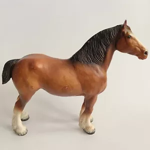 "De colección 1969-1989 Breyer Horse Modelo 83 Clydesdale Marrón Castaño 12 x 9""" - Imagen 1 de 16