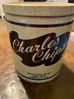 Vintage Advertising Tin - Charles Chips Waffle Potato Chips-pa
