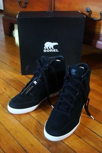 NEU Sorel Damen-Schnürsneaker 9,5 Out N About schwarz Keilabsatz wasserdicht neu im Karton - Bild 1 von 19